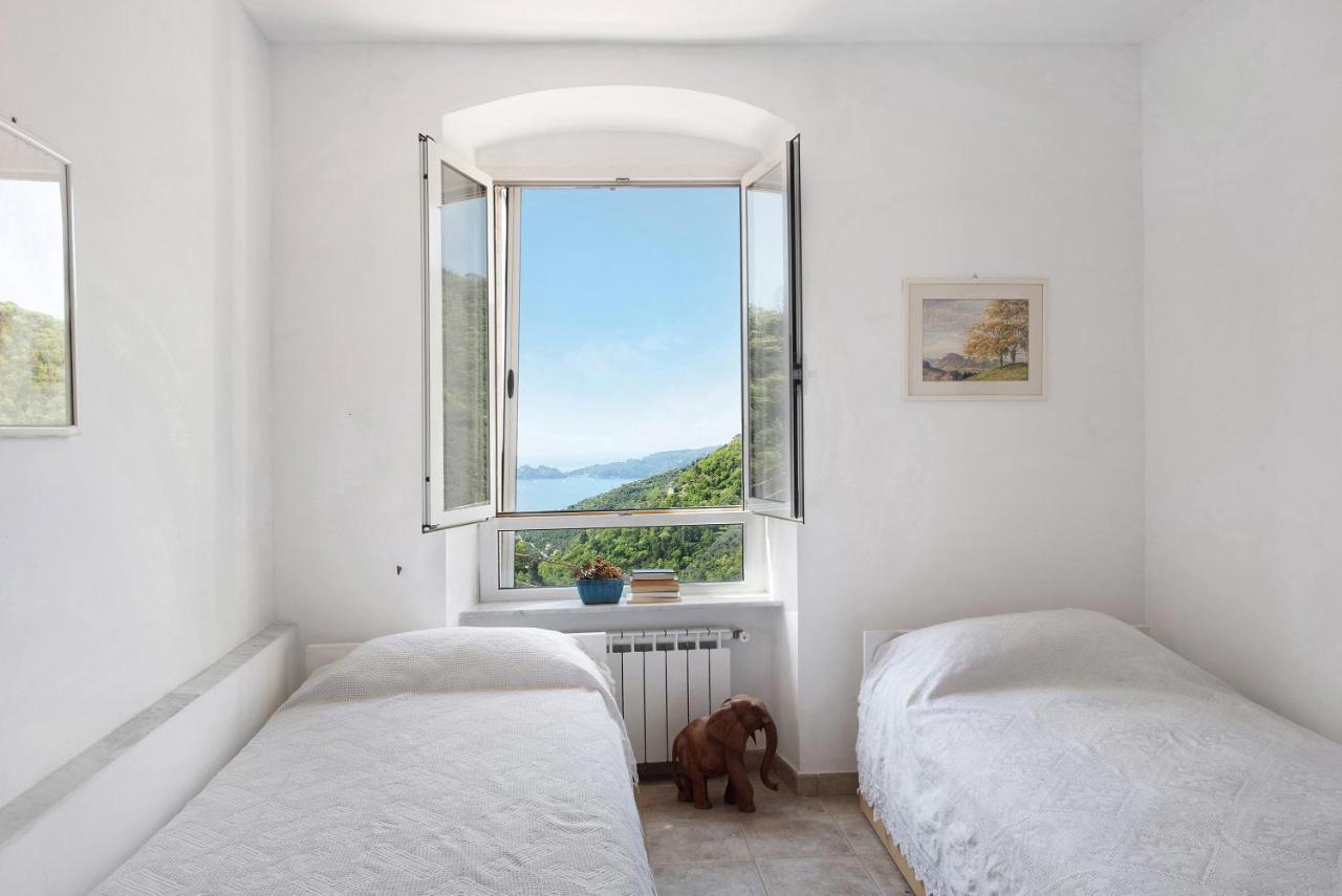 Cottage Con Vista Mare Zoagli Exterior foto
